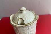 Aynsley Camellia  vintage pretty jam pot with lid