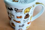 Doggy mug with lid (BN)