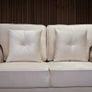 Olympia Cream Fullback Plush Velvet Fabric Sofa Set Image 8