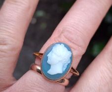 Antique 9ct Gold Cameo Ring