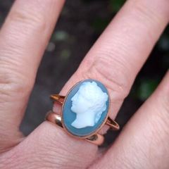 Antique 9ct Gold Cameo Ring
