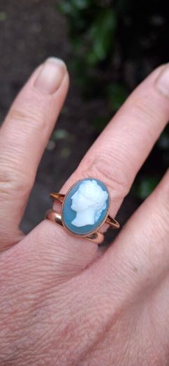 Antique 9ct Gold Cameo Ring