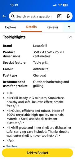Genuine LotusGrill XL Charcoal BBQ + Original Folding Stand + Carry Bags