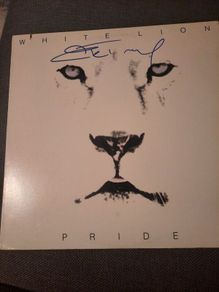 WHITE LION: Pride LP - 1987 -Autographed by Mike Tramp