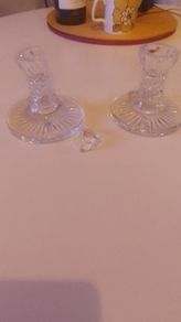 Waterford crystal candle holder/sticks