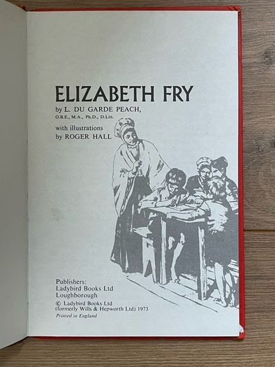 Ladybird 'Adventure From History': Elizabeth Fry (Series 561)