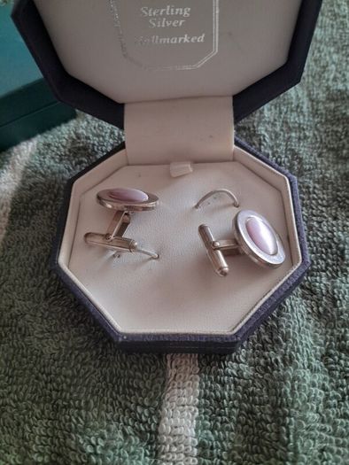 silver cufflinks