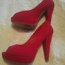 Red Suede Shoes Image 4
