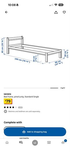 Single Bed (2 Available)