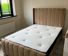 Brand New Double & King Size Bed Frame With Mattress Opt