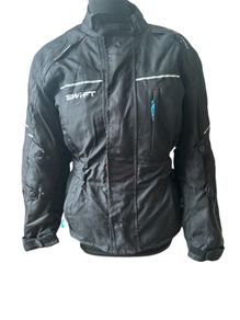Swift S1 Textile Road Jacket - Black Waterproof