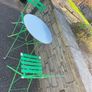Lovely Garden - Patio Bistro Foldable Table With 2 Matching Chairs - Can Deliver Image 2