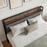 King Size Bed Frame with Wooden Storage Image 2