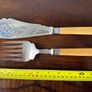 Antique B. Worth & Sons EPNS Fish Serving Knife & Fork Image 2