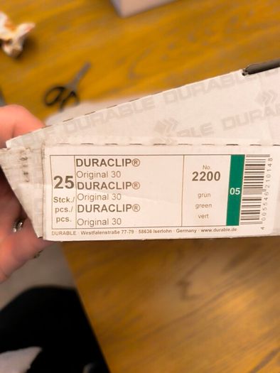 Stationary/ Duraclip 30 green