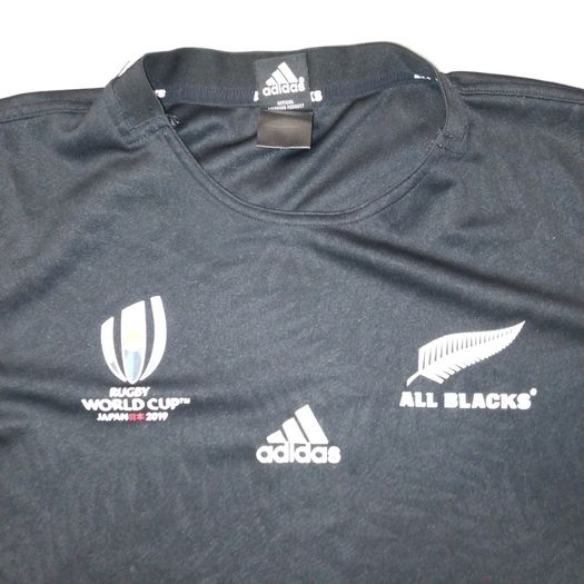 New Zealand (L) All Blacks Rugby Jersey Shirt adidas Kiwi Large World Cup 2019 Japan