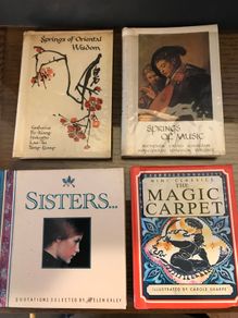 Two Vintage Books+Sisters+ The Magic Carpet