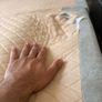 king size bed frame and headboard - read description. Image 2