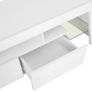 TV Cabinet with LED Lights High Gloss White 130x35x45 cm Image 4