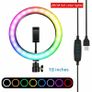 10" LED RGB Ring Light Dimmable Lighting Kit Phone Selfie Tripod Makeup Youtube Image 6
