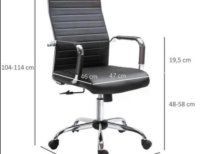 Vinsetto Ergonomic Office Chair High Back Black