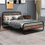 Double Bed Metal Platform Bed Frame Image 6