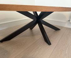 For Sale Ellipse Oval Rustic Oak Coffee Table (250)