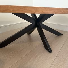 For Sale Ellipse Oval Rustic Oak Coffee Table (250)