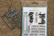 Studio Katia "Best ever" photopolymer stamp set with coordinating dies