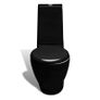 Black Ceramic Toilet & Bidet Set Image 8