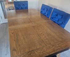 Dining table and four chairs