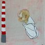 Original Contemporary painting Irish Art Poolbeg Chimneys Dublin New Baby Gift Image 2
