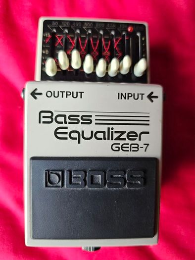 guitar and bass pedals, footdrums, bass amp and wearable metronome