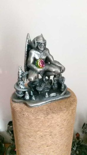 Metal Figure With Crystal - The Demon Of The Catacombs