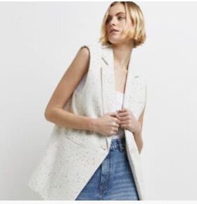 River Island Sleeveless Blazer (Size 10) BNWT