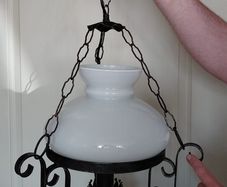 Antique French lustre ceiling lamp