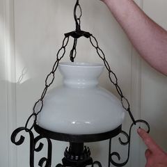 Antique French lustre ceiling lamp