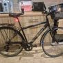 Apollo Belmont Men's Hybrid Bike In Black Featuring A Lightweight Alloy Frame A Front Handlebar Basket A Rear Pannier Rack Image 4