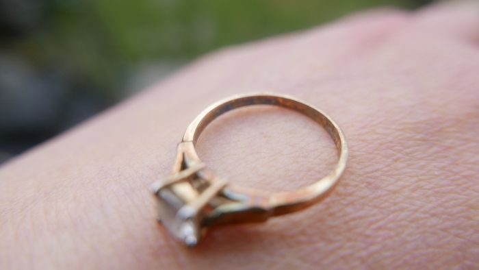 Vintage Sterling Silver 925 gold plated Ring 2,2g