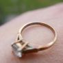 Vintage Sterling Silver 925 gold plated Ring 2,2g Image 2
