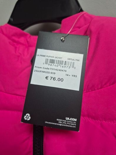 Under Armour Prime Pink Puffer Jacket