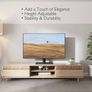 Universal Table Top Pedestal TV Stand with Bracket for 26-55 Inch LCD/LED/Plasma TVs-Height Adjustable TV stand with 8mm Tempered Glass Base & Cable Management-Holds 40 KG & Max.VESA 400x400mm (FREE POSTAGE) Image 2
