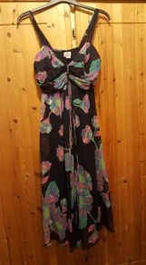 Navy Floral Dress