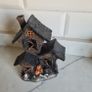 8.5" Halloween Light-Up Haunted House Image 2