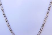 Heavy Sterling Silver Figaro style Link Chain, in sterling, stamped 925,  Figaro style chain length 18" / 7,17g