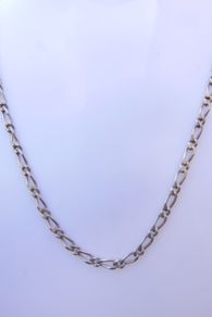 Heavy Sterling Silver Figaro style Link Chain, in sterling, stamped 925,  Figaro style chain length 18" / 7,17g