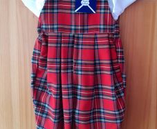New - Tartan dungaree set - 6 - 12
