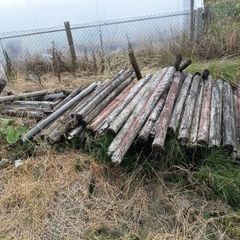Round fence posts