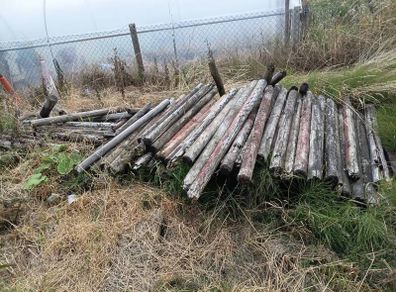 Round fence posts