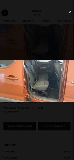 Peugeot Rifter taxi spec WAV, 6 seater LWB